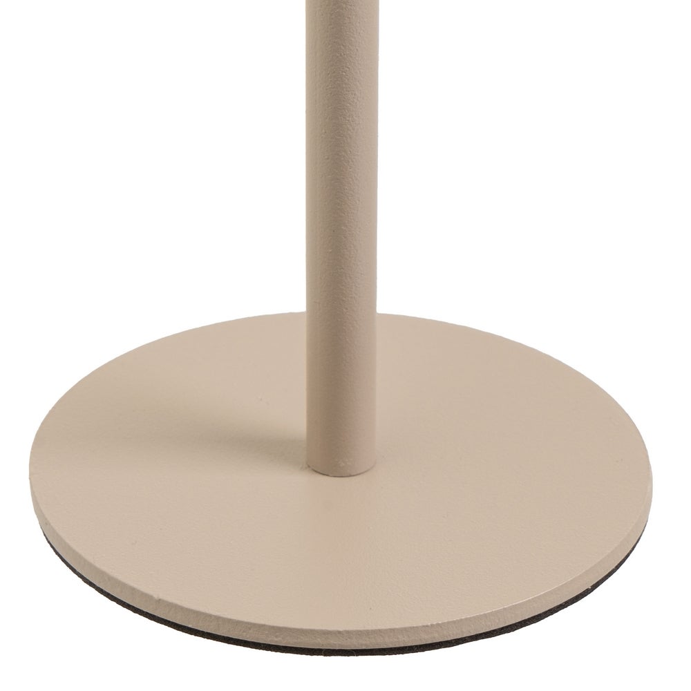 Lámpara LED de metal greige de 27 cm