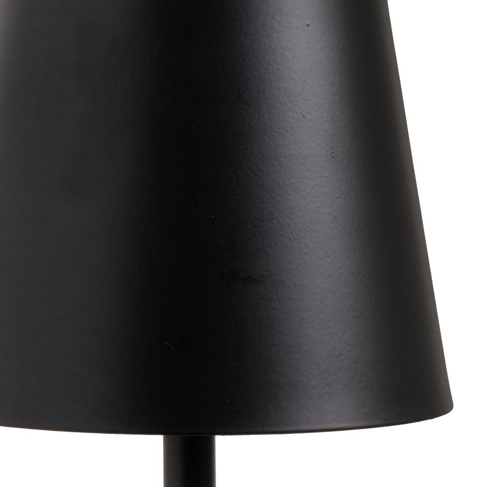 Lámpara LED de metal negro de 37 cm