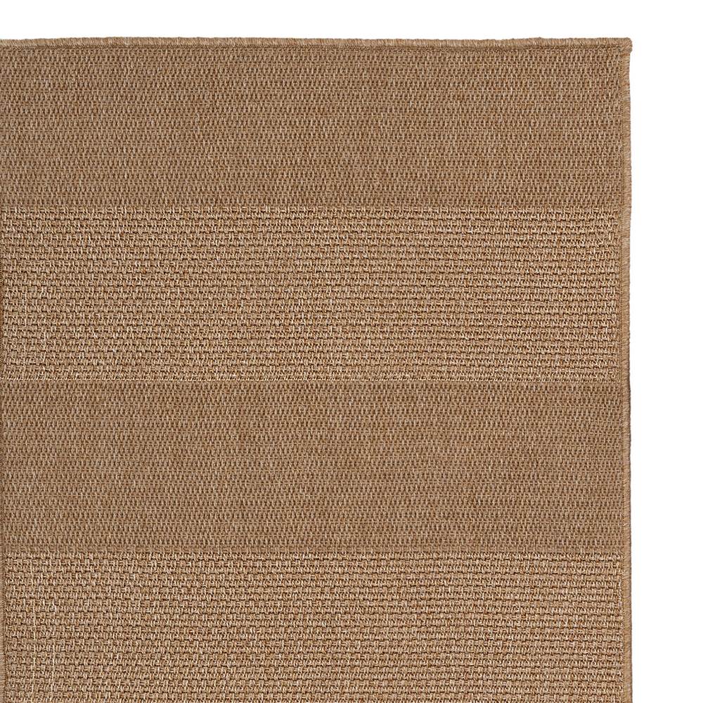 Alfombra Exterior de Polipropileno Beige 80x150 cm