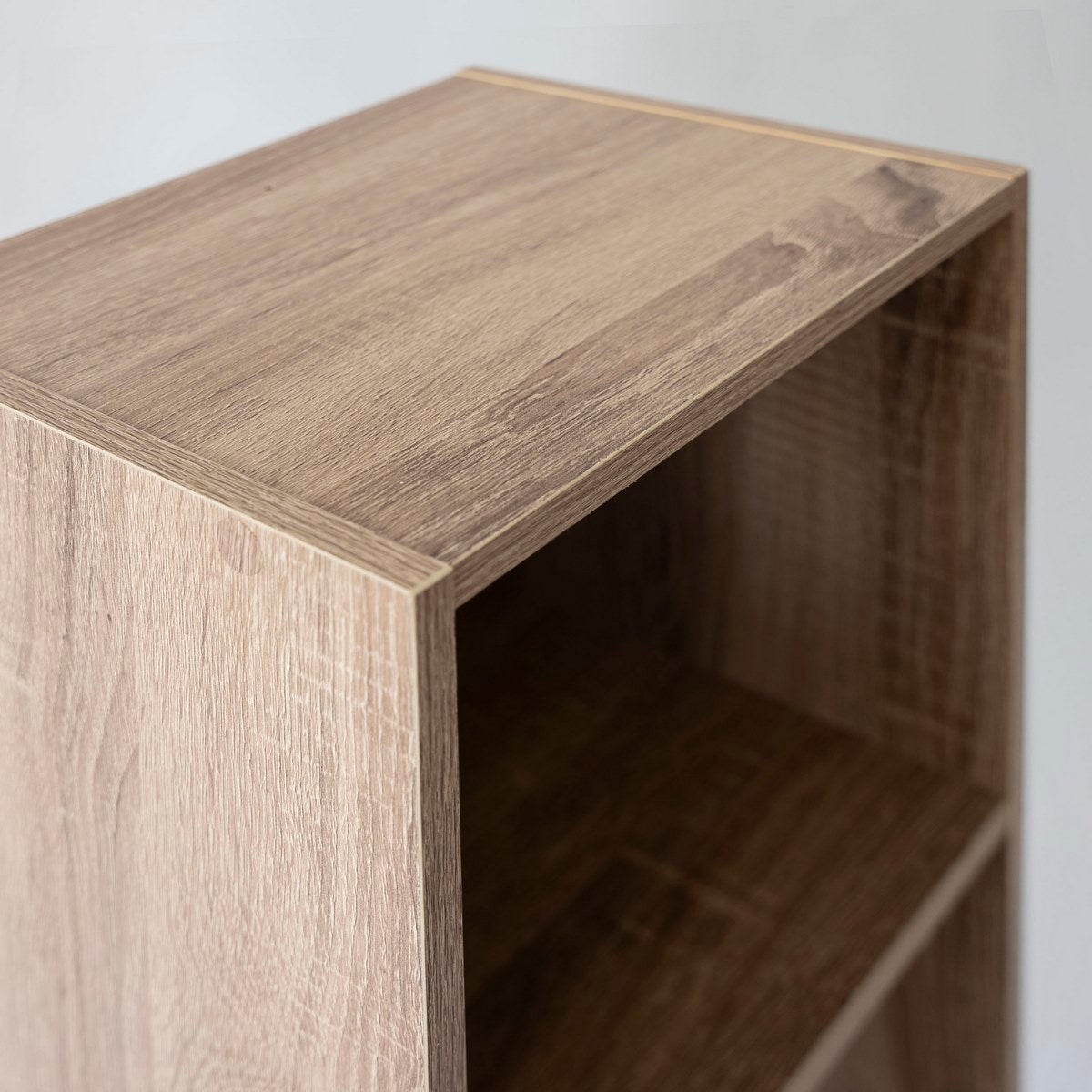 Estantería Cubo 2 estantes de tablero laminado marrón de 54x30 cm