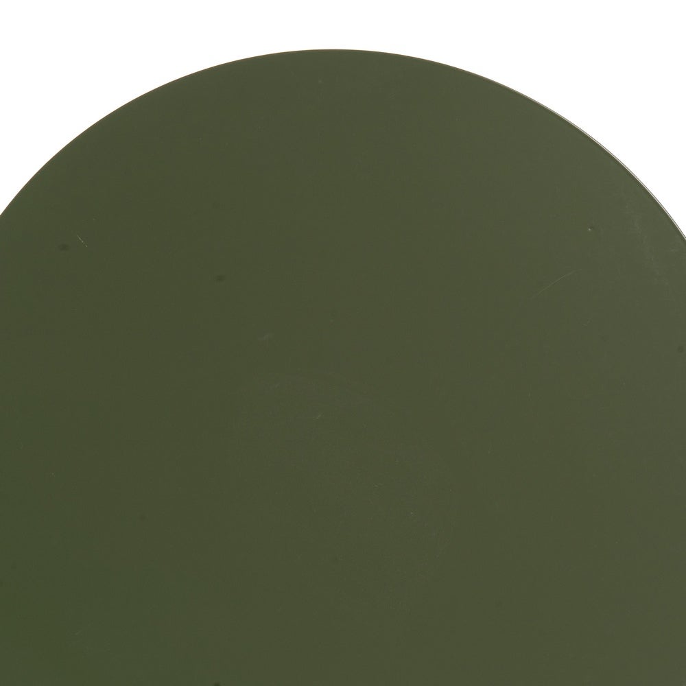 Mesa Auxiliar Metálica Verde 40x40x45 cm con Estrucrura Tubular