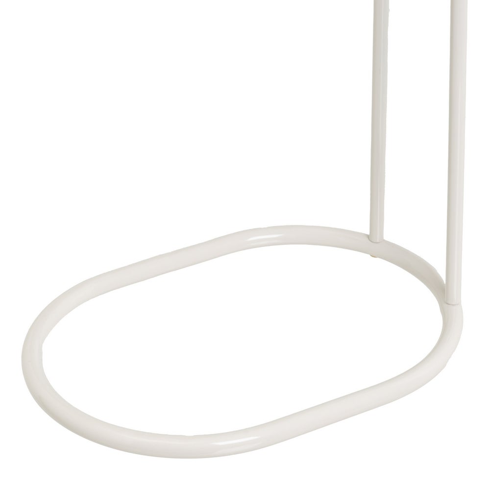 Mesa Auxiliar Lateral Metálica Beige 45x28x49 cm