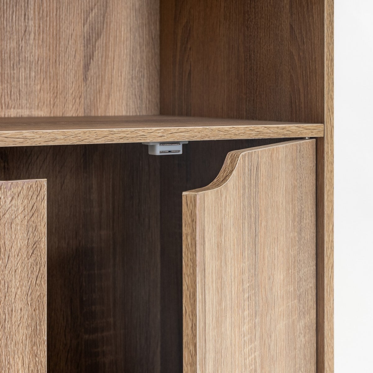 Estantería de puerta de madera marrón de 119x29x59 cm