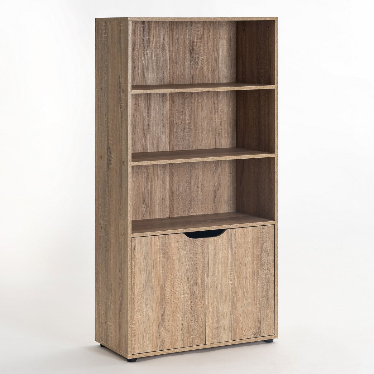 Estantería de puerta de madera marrón de 119x29x59 cm