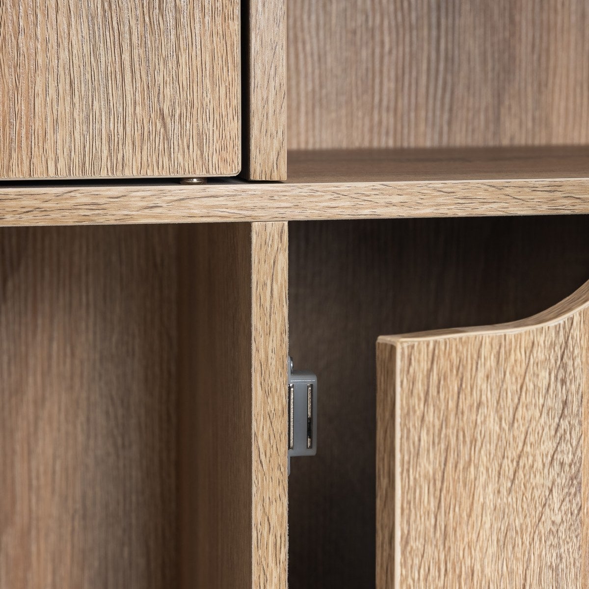 Estantería de puerta de madera marrón de 90x29x89 cm
