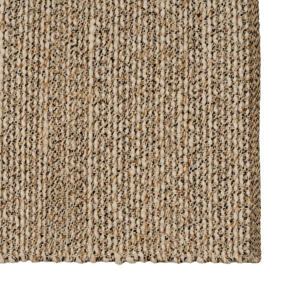 Alfombra Rectangular de Polialgodon Beige 170x120 cm