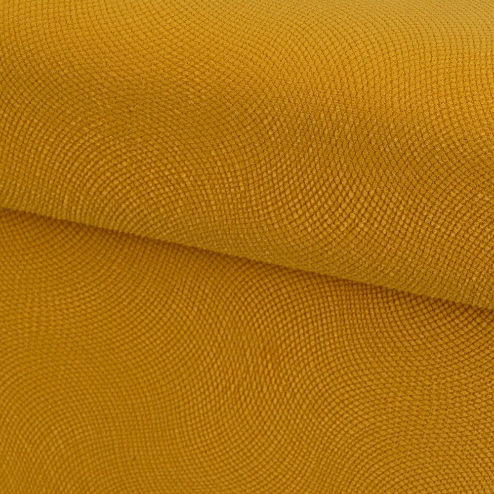 Puf arcón plegable color amarillo para almacenaje con tapa de 76x38x38cm