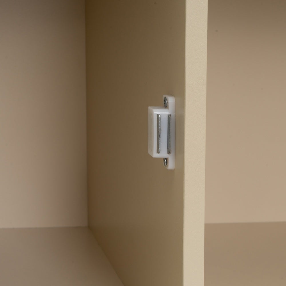 Estanteria Mei con 2 Puertas Beige 60x30x62 cm