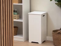 Cesto de ropa arcón blanco contemporáneo de 60x30x30 cm