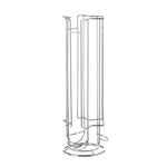 Soporte vertical de metal cromado para 18 cápsulas Dolce Gusto
