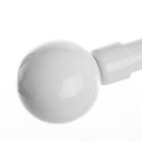 Barra cortina extensible blanca de metal de 160 a 300 cm