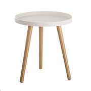 Mesa de apoio em polipropileno branco de 43x40x40 cm