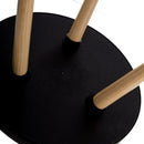 Mesita auxiliar de polipropileno negra de 43x40x40 cm