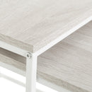 Set de 2 Mesa auxiliares auxiliares nido Urban White