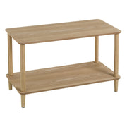 Mesa de centro em madeira de pinho bege de 47x40x80 cm