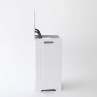 Cesto de ropa arcón blanco contemporáneo de 60x30x30 cm