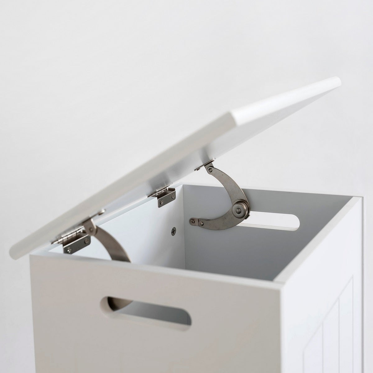 Cesto de ropa arcón blanco contemporáneo de 60x30x30 cm