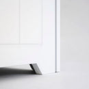 Cesto de ropa arcón blanco contemporáneo de 60x30x30 cm