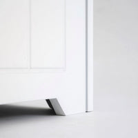 Cesto de ropa arcón blanco contemporáneo de 60x30x30 cm