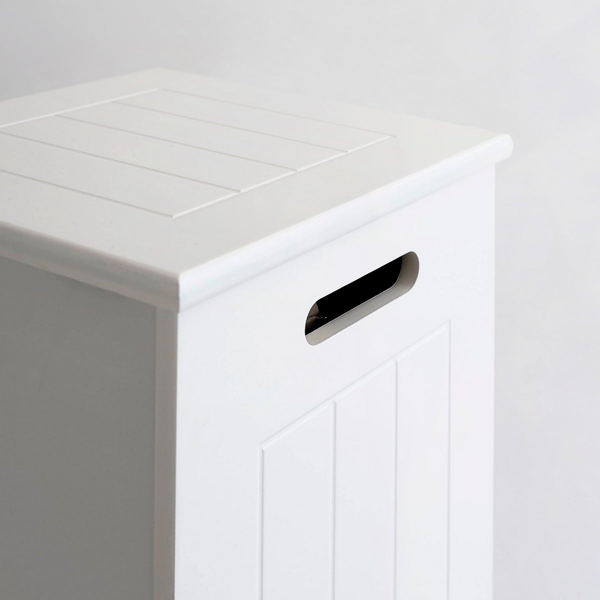 Cesto de ropa arcón blanco contemporáneo de 60x30x30 cm