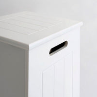 Cesto de ropa arcón blanco contemporáneo de 60x30x30 cm