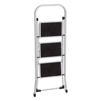 Escalera Plegable 3 Peldaños Antideslizante Color Blanco