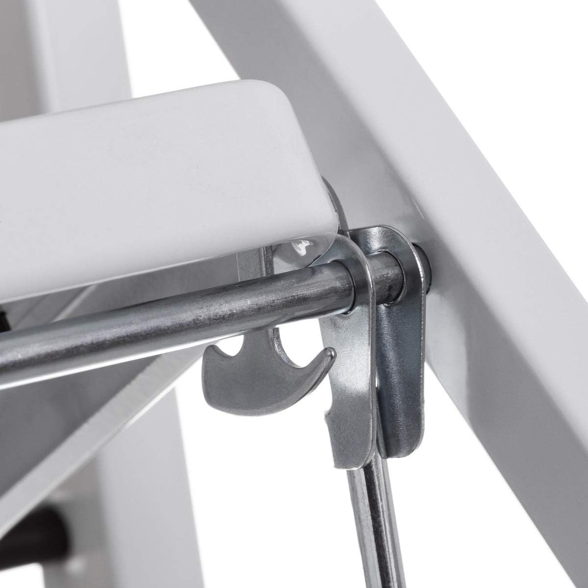 Escalera Plegable 3 Peldaños Antideslizante Color Blanco