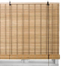 Estor enrollable beige de láminas de bambú de 90x180 cm