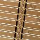 Estor enrollable beige de láminas de bambú de 140x180 cm