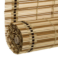 Estor enrollable beige de varillas de bambú de 120x180 cm