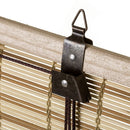 Estor enrollable beige de varillas de bambú de 120x180 cm