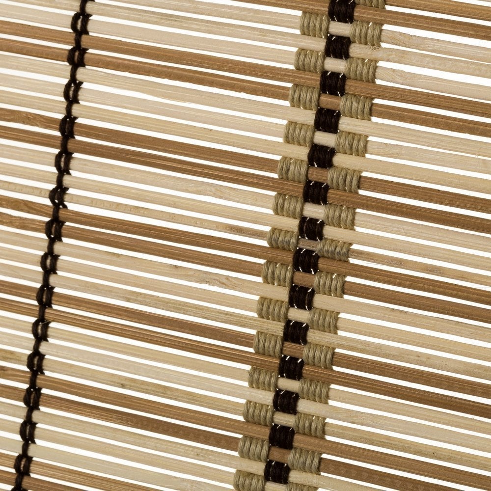 Estor enrollable de varillas de bambú color beige de 140x180 cm