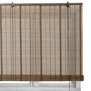 Estore de enrolar castanho de varetas de bambu de 120x180 cm