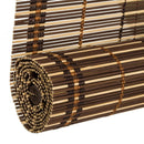 Estor enrollable marrón de varillas de bambú de 140x180 cm