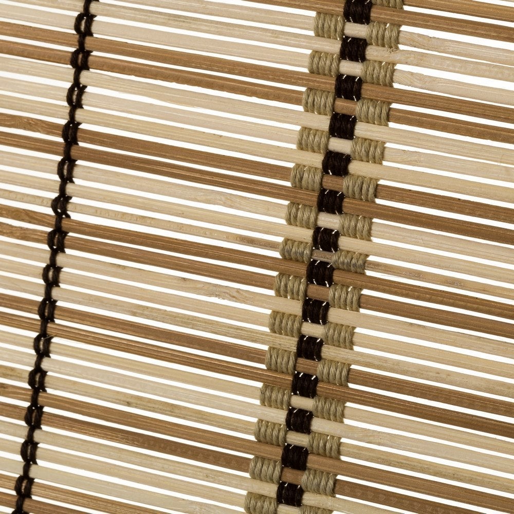 Estor enrollable beige de varillas de bambú de 160x180 cm