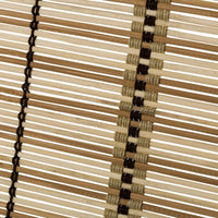 Estor enrollable beige de varillas de bambú de 160x180 cm
