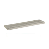 Estante de pared flotante de madera MDF gris de 23x100 cm