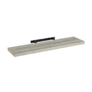 Estante de pared flotante de madera MDF gris de 23x100 cm