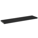 Estante de pared flotante de madera MDF negro de 23x120 cm