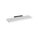 Estante de pared flotante de madera MDF blanco de 23x80 cm