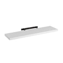 Estante de pared flotante de madera MDF blanco de 23x100 cm