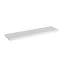 Estante de pared flotante de madera MDF blanco de 23x100 cm