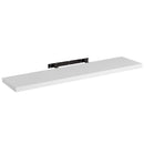 Estante de pared flotante de madera MDF blanco de 23x120 cm