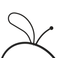 Frutero con 2 cestas pera negro de metal de 51x27x34 cm
