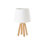Lámpara de mesita nórdica en madera de roble beige de ø 21x34 cm