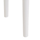 Banqueta de tocador de madera de paulonia blanca de 38x29x45 cm