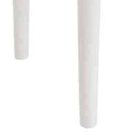 Banqueta de tocador de madera de paulonia blanca de 38x29x45 cm