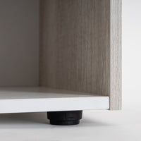 Estantería Cubo de 4 huecos color blanco y madera de 60x60 cm