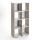 Estantería cubo de madera MDF blanca  de 60x29x120 cm