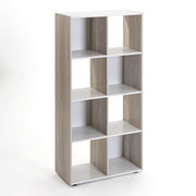 Estante em cubo de MDF branco de 60x29x120 cm